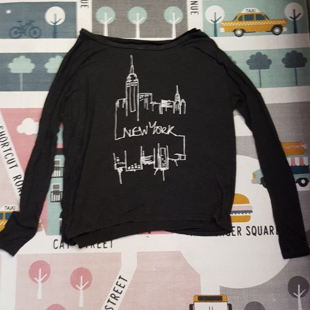 DONATED Abercrombie Fitch Dark Grey New York Tee